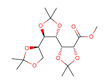 Molecular Structure of 1595285-44-1 (methyl 2,3:4,5:6,7-tri-O-isopropylidene-D-glycero-D-gulo-heptonate)