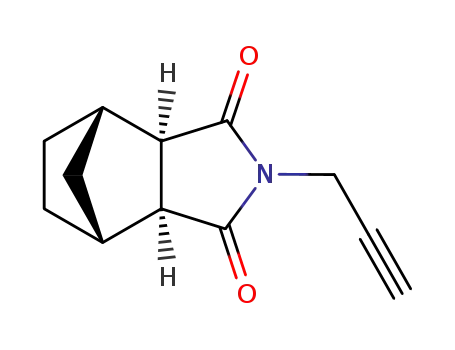 Molecular Structure of 105981-36-0 (N-Propargylbicyclo<2.2.1>heptane-2,3-di-exo-carboximide)