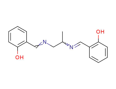 Molecular Structure of 94-91-7 (N,N'-BIS(SALICYLIDENE)-1,2-PROPANEDIAMINE)