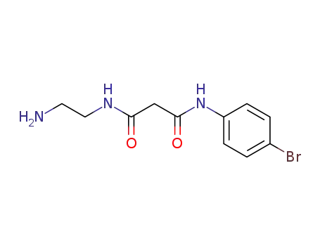 Molecular Structure of 74556-05-1 (N-(2-Amino-ethyl)-N'-(4-bromo-phenyl)-malonamide)