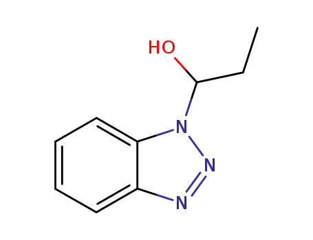 Molecular Structure of 111507-79-0 (1-Benzotriazol-1-yl-propan-1-ol)