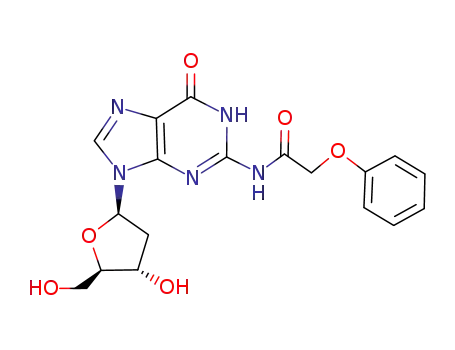 Molecular Structure of 110522-71-9 (Guanosine, 2'-deoxy-N-(phenoxyacetyl)-)