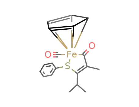 (Cp)iron(carbonyl){η1-(Z)-OC(methyl)C(S(phenyl))CH(methyl)2}