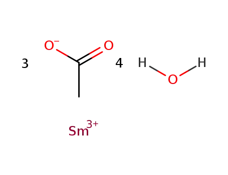 Molecular Structure of 17829-86-6 (SAMARIUM ACETATE HYDRATE/ 99.9%)