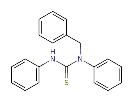 Molecular Structure of 3053-39-2 (N,N'-Diphenyl-N-benzylthiourea)