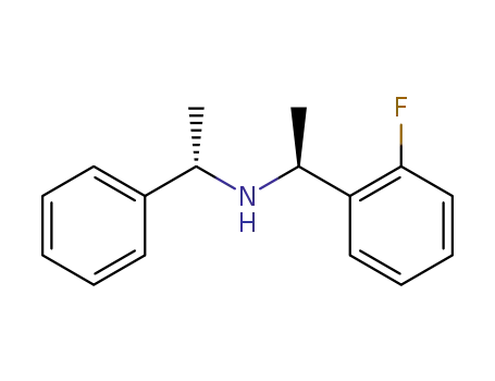 Molecular Structure of 130562-16-2 ((αS,1'S)-N-(1-Phenylethyl)-2-fluoro-α-methylphenylmethylamine)
