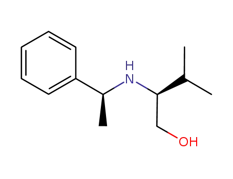 Molecular Structure of 1010385-10-0 ((S)-3-methyl-2-((S)-1-phenylethylamino)butan-1-ol)