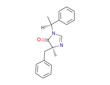 Molecular Structure of 65484-48-2 (4H-Imidazol-4-one,
3,5-dihydro-5-methyl-3-[(1S)-1-phenylethyl]-5-(phenylmethyl)-, (5S)-)