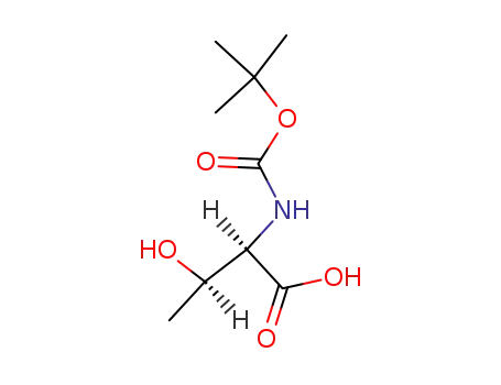 Molecular Structure of 86748-77-8 (Threonine, N-[(1,1-dimethylethoxy)carbonyl]- (9CI))