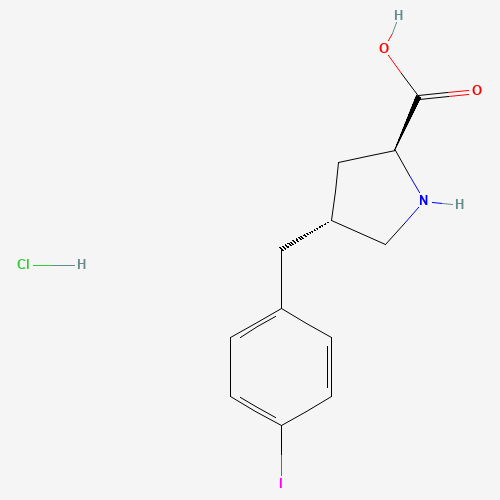 trans-4-(4-iodobenzyl)-L-proline hydrochloride;(2S,4R)-4-(4-Iodobenzyl)pyrrolidine-2-carboxylic acid hydrochloride