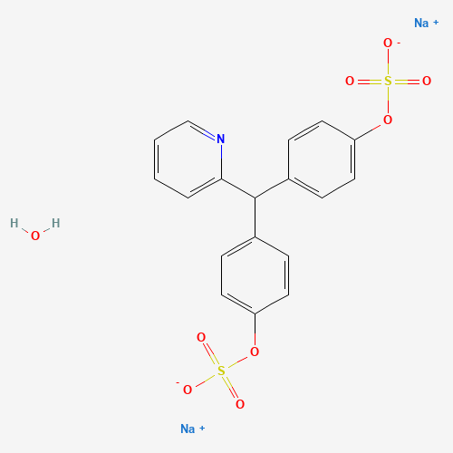 Disodium;[4-[pyridin-2-yl-(4-sulfonatooxyphenyl)methyl]phenyl] Sulfate;hydrate