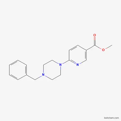 Molecular Structure of 132521-74-5 (Methyl 6-(4-benzylpiperazino)nicotinate)