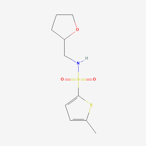 Molecular Structure of 1427461-11-7 (5-Methyl-N-((tetrahydrofuran-2-yl)methyl)thiophene-2-sulfonamide)