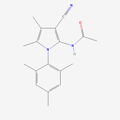 N-[3-Cyano-4,5-dimethyl-1-(2,4,6-trimethyl-phenyl) -1H-pyrrol-2-yl]-acetamide