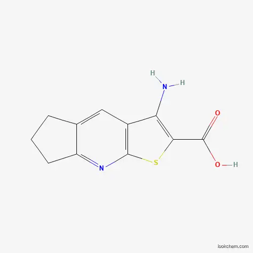 Molecular Structure of 166113-90-2 (3-Amino-6,7-dihydro-5H-cyclopenta[b]thieno-[3,2-e]pyridine-2-carboxylic acid)