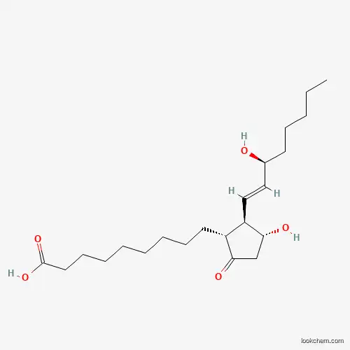 Molecular Structure of 23452-98-4 (9-oxo-11R,15S-dihydroxy-1a,1b-dihomo-13E-prostaenoic acid)