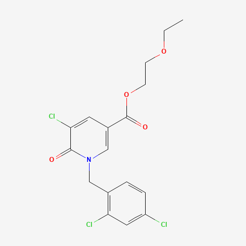 2-Ethoxyethyl 5-chloro-1-(2,4-dichlorobenzyl)-6-oxo-1,6-dihydro-3-pyridinecarboxylate