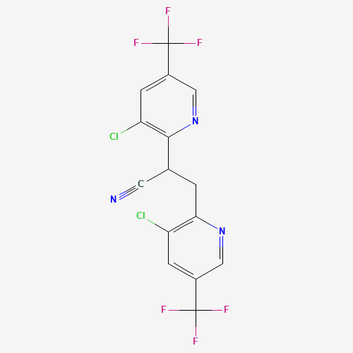 2,3-Bis[3-chloro-5-(trifluoromethyl)-2-pyridinyl]propanenitrile