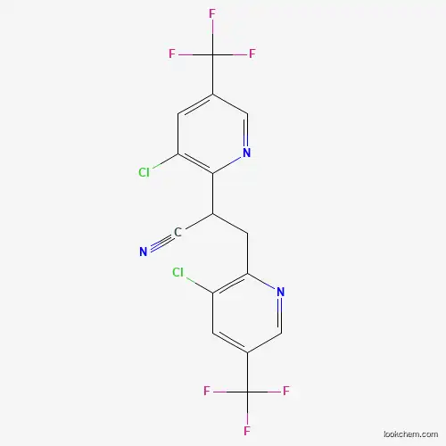 Molecular Structure of 246022-09-3 (2,3-Bis[3-chloro-5-(trifluoromethyl)pyridin-2-yl]propanenitrile)