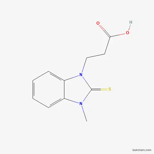 Molecular Structure of 247128-23-0 (3-(3-Methyl-2-thioxo-2,3-dihydro-benzoimidazol-1-yl)-propionic acid)
