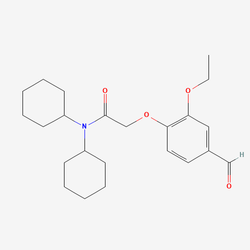 N,N-DICYCLOHEXYL-2-(2-ETHOXY-4-FORMYL-PHENOXY)-ACETAMIDE