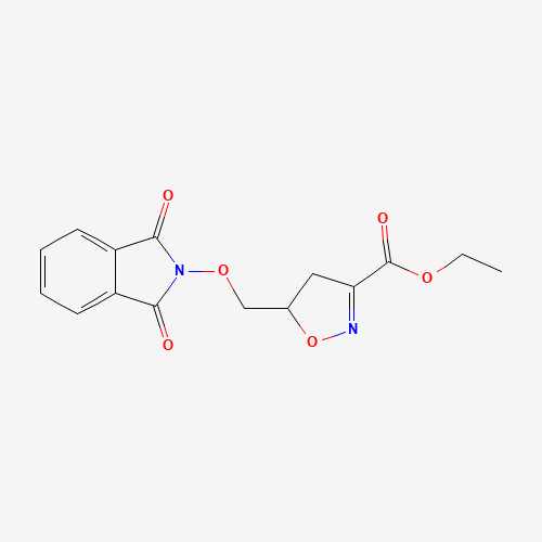ETHYL 5-([(1,3-DIOXO-1,3-DIHYDRO-2H-ISOINDOL-2-YL)OXY]METHYL)-4,5-DIHYDRO-3-ISOXAZOLECARBOXYLATE