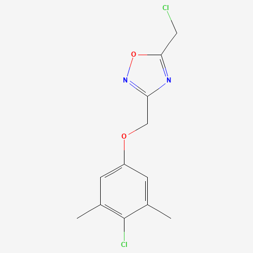 3-[(4-CHLORO-3,5-DIMETHYLPHENOXY)METHYL]-5-(CHLOROMETHYL)-1,2,4-OXADIAZOLE