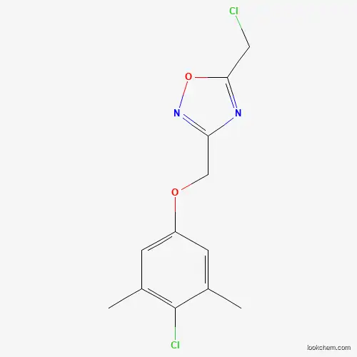 Molecular Structure of 263016-09-7 (3-[(4-Chloro-3,5-dimethylphenoxy)methyl]-5-(chloromethyl)-1,2,4-oxadiazole)
