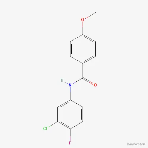 Molecular Structure of 301159-89-7 (N-(3-chloro-4-fluorophenyl)-4-methoxybenzamide)