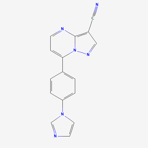 7-[4-(1H-Imidazol-1-yl)phenyl]pyrazolo[1,5-a]pyrimidine-3-carbonitrile