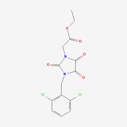 ETHYL 2-[3-(2,6-DICHLOROBENZYL)-2,4,5-TRIOXO-1-IMIDAZOLIDINYL]ACETATE