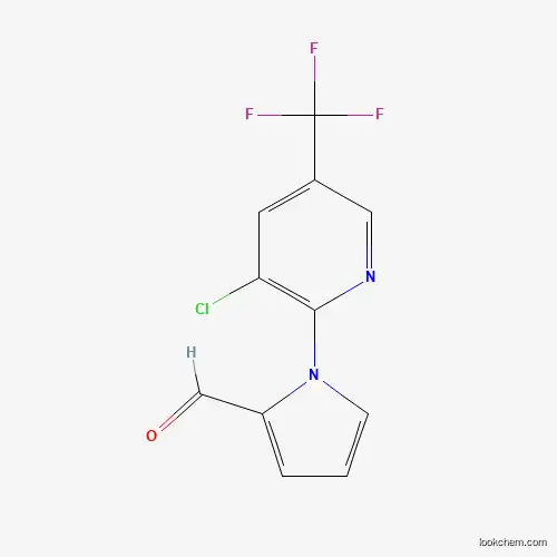 Molecular Structure of 321430-69-7 (1-[3-Chloro-5-(trifluoromethyl)-2-pyridinyl]-1H-pyrrole-2-carbaldehyde)