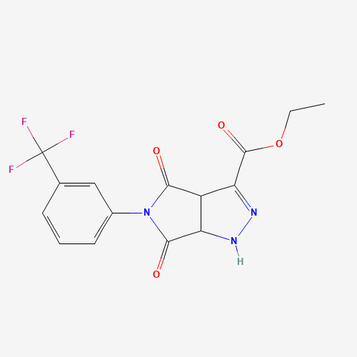 ETHYL 4,6-DIOXO-5-[3-(TRIFLUOROMETHYL)PHENYL]-1,3A,4,5,6,6A-HEXAHYDROPYRROLO[3,4-C]PYRAZOLE-3-CARBOXYLATE