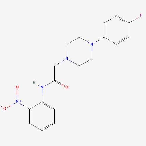 2-[4-(4-Fluorophenyl)piperazino]-N-(2-nitrophenyl)acetamide