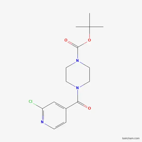 Molecular Structure of 329794-46-9 (tert-butyl 4-(2-chloroisonicotinoyl)tetrahydro-1(2H)-pyrazinecarboxylate)