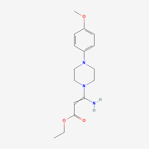 Ethyl 3-amino-3-[4-(4-methoxyphenyl)-1-piperazinyl]-2-propenoate