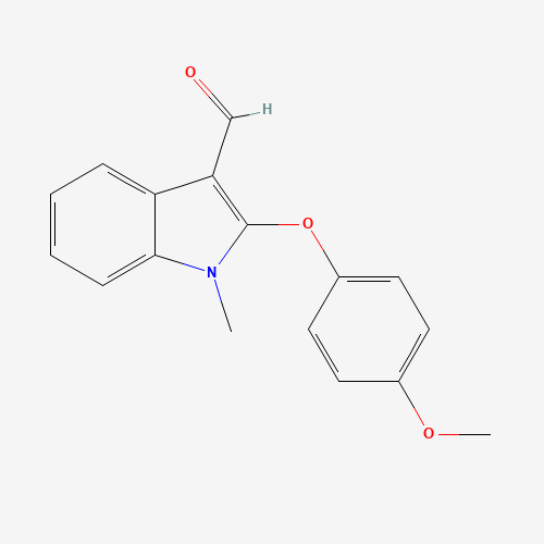 2-(4-METHOXYPHENOXY)-1-METHYL-1H-INDOLE-3-CARBALDEHYDE