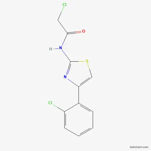 Molecular Structure of 338957-50-9 (2-chloro-N-[4-(2-chlorophenyl)-1,3-thiazol-2-yl]acetamide)