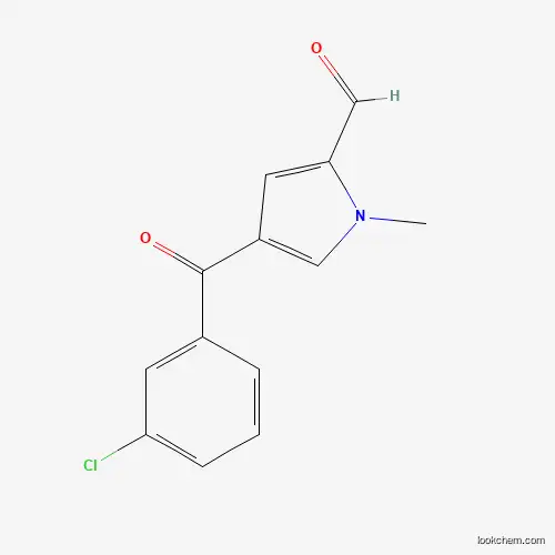 Molecular Structure of 338978-14-6 (4-(3-chlorobenzoyl)-1-methyl-1H-pyrrole-2-carbaldehyde)
