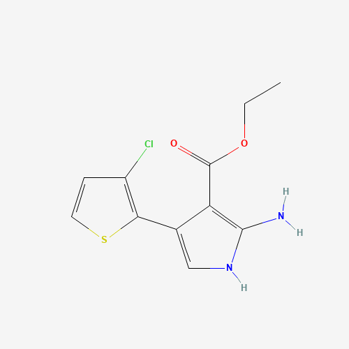 Ethyl 2-amino-4-(3-chloro-2-thienyl)-1H-pyrrole-3-carboxylate