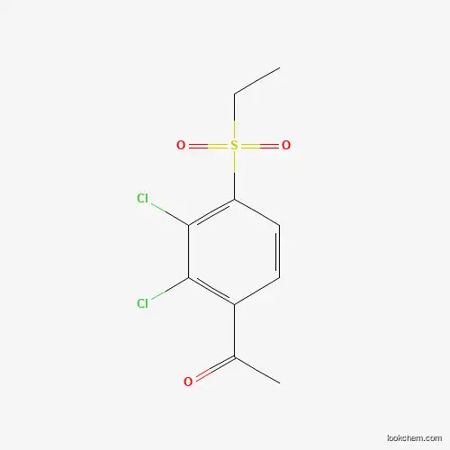 Molecular Structure of 338982-46-0 (1-[2,3-Dichloro-4-(ethylsulfonyl)phenyl]-1-ethanone)
