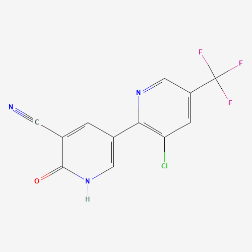 3-Chloro-6'-oxo-5-(trifluoromethyl)-1',6'-dihydro-[2,3'-bipyridine]-5'-carbonitrile