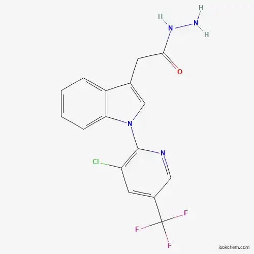 Molecular Structure of 339099-27-3 (2-{1-[3-chloro-5-(trifluoromethyl)-2-pyridinyl]-1H-indol-3-yl}acetohydrazide)