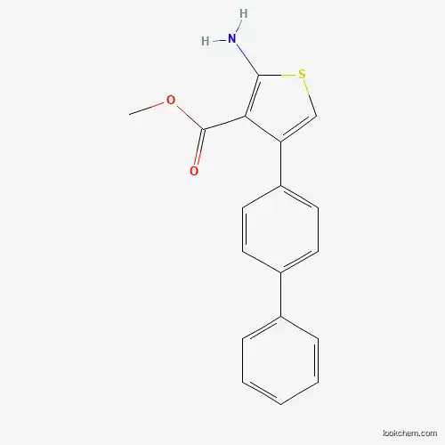 Molecular Structure of 350997-16-9 (Methyl 2-amino-4-(1,1'-biphenyl-4-yl)thiophene-3-carboxylate)