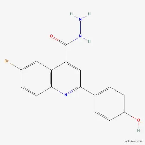 Molecular Structure of 351327-31-6 (6-Bromo-2-(4-hydroxyphenyl)quinoline-4-carbohydrazide)