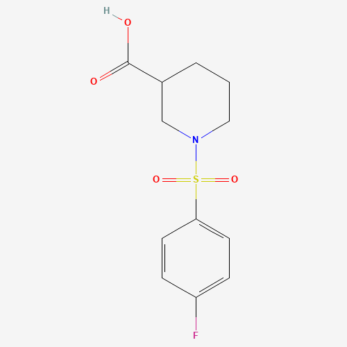 1-[(4-FLUOROPHENYL)SULFONYL]PIPERIDINE-3-CARBOXYLIC ACID