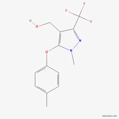 Molecular Structure of 400073-97-4 ([1-Methyl-5-(4-methylphenoxy)-3-(trifluoromethyl)-1H-pyrazol-4-yl]methanol)