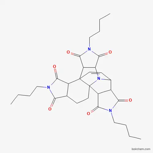 Molecular Structure of 40323-42-0 (2,5,10-Tributylhexahydro-1h,3ch-3b,8-ethenodipyrrolo[3,4-b:3',4'-e]pyrrolo[3',4':3,4]pyrrolo[2,1-i]indole-1,3,4,6,9,11(2h,5h,6ah,8h,10h)-hexone)