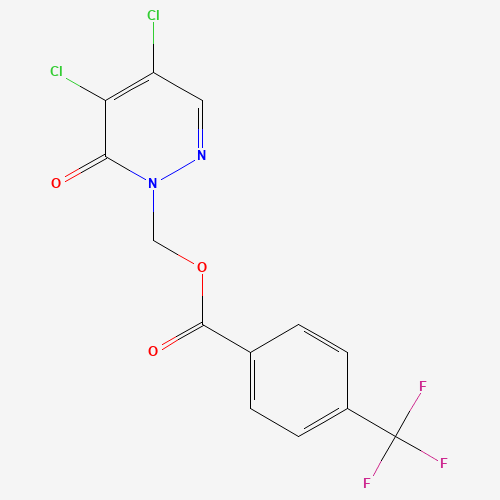 [4,5-Dichloro-6-oxo-1(6H)-pyridazinyl]methyl 4-(trifluoromethyl)benzenecarboxylate