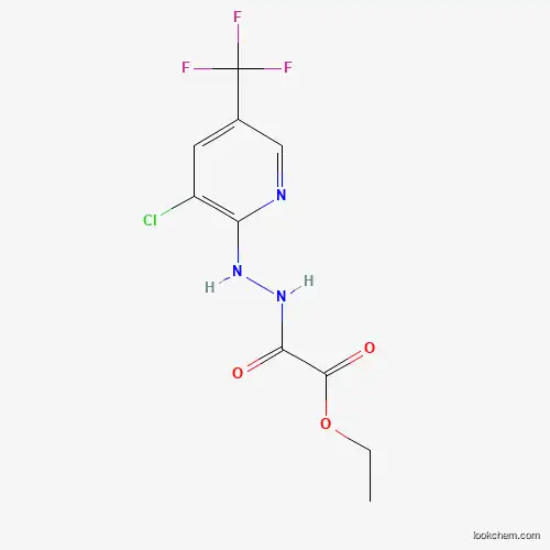 Molecular Structure of 446276-05-7 (Ethyl 2-{2-[3-chloro-5-(trifluoromethyl)-2-pyridinyl]hydrazino}-2-oxoacetate)